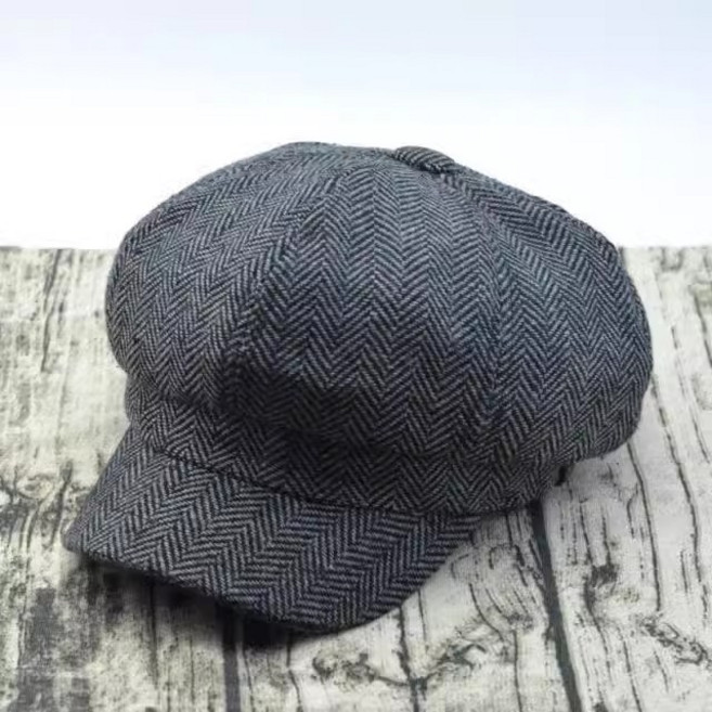 남성 빅사이즈 스트라이프 팔각캡 헨리넥 스냅백 남녀 추동 베레모