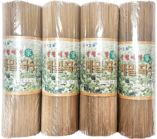 봉평메밀가 국내산 메밀국수 850gX4개 / 메밀막국수 막국수 메밀면 들기름막국수 소바 냉모밀 전문점용 업소용 식당용, 4개, 850g