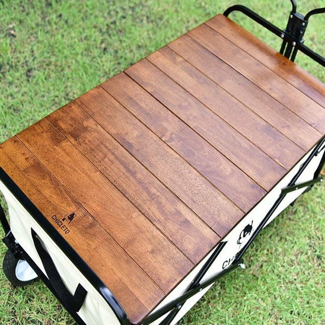 [CHICLETO] 시크레토 감성 캠핑 웨건용 목재 상판 테이블, 월넛