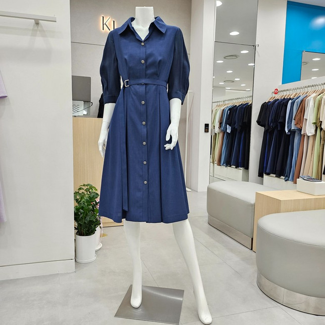 KL 쿨비배색A라인원피스 KGOPPE9000_IC