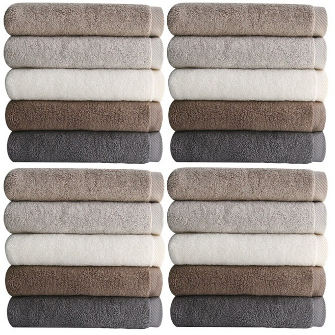 송월타월 호텔수건 크러쉬 150g 30수 면사, 혼합색상, 20개