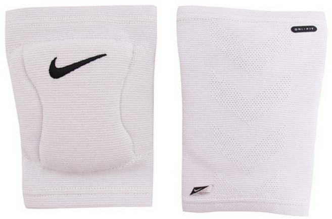 나이키 스트릭 무릎 니 패드 보호대(AC3444-100) 스포츠 배구 발리볼 GK 골키퍼, XS/S, 화이트, 1개