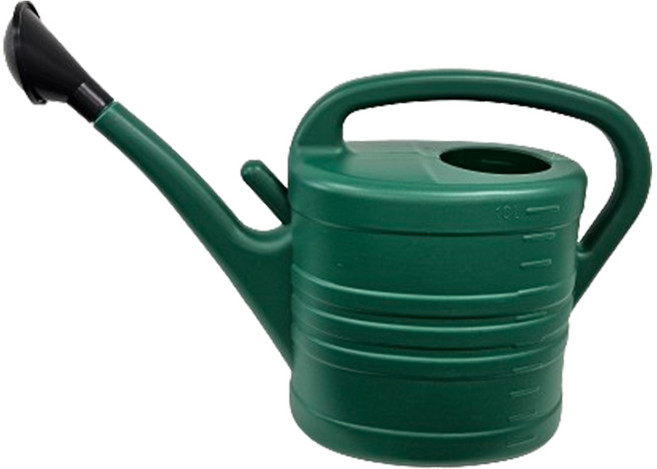 [왓위셀] 가벼운 대형 물조리개 물조루 화분 텃밭 원예, 플라스틱물조리개/10L/청색, 1개