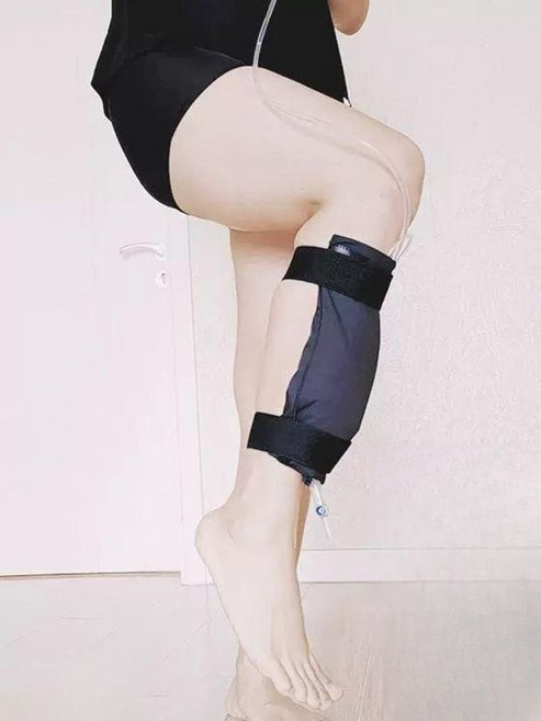 다리 소변 주머니 카테터 고정 유린백 배액 스트랩 밴드 파우치 보관팩 블랙