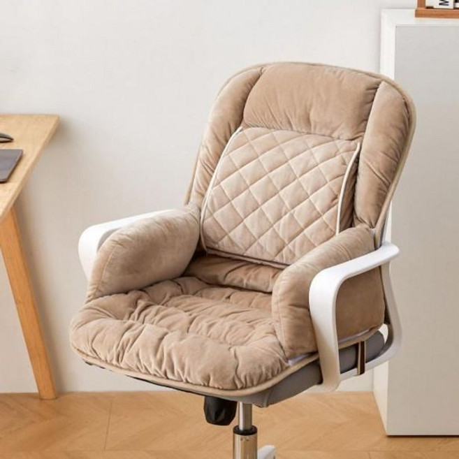 Maxinsk 등받이의자전기방석 USB포트 전기매트 사무실, 기본 전기/온수매트 사이즈, 카키 USB5V