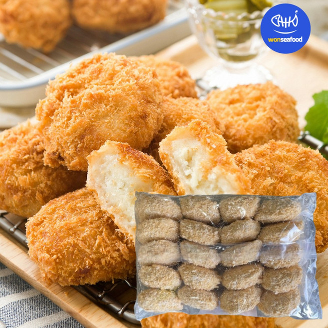 원씨푸드 게살 크림 고로케 800g(40gX20ea) 냉동 겉바속촉 일식 크로켓, 1개, 800g