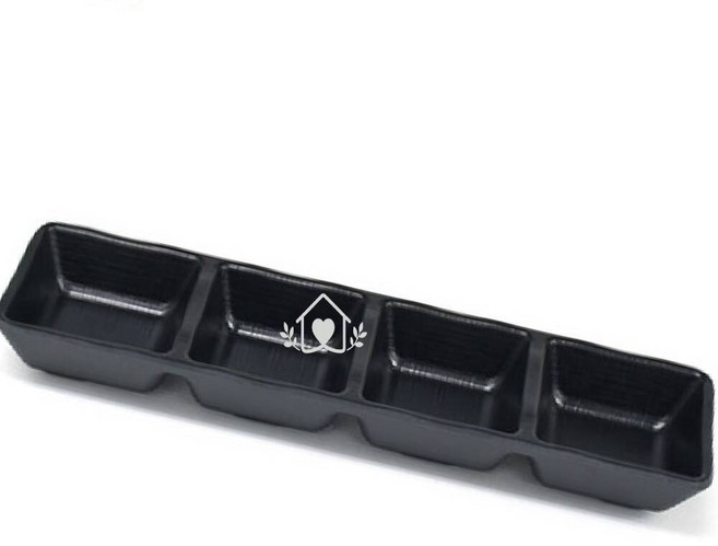 매트블랙 직사칸 초장기 일식찬기 소스그릇 소스종지, DS-7771