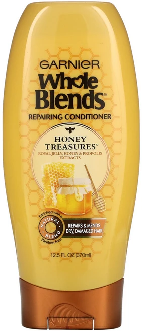 Garnier 모발 관리 홀 블렌즈 허니 트레저 리페어링 컨디셔너 12.5fl oz(370ml), 1개, 370ml - 쿠팡