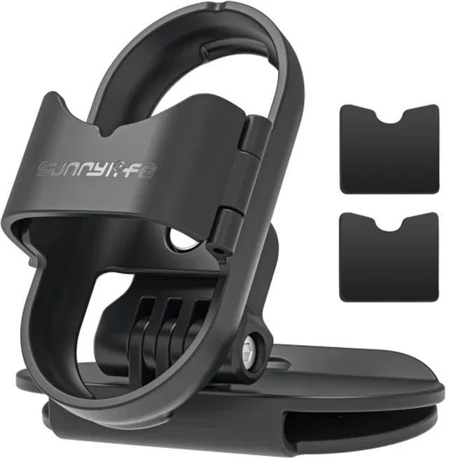 360도 회전 모자 3S GO GO 클립 호환 홀더 퀵릴리스 카메라 액션 마운트 인스타360, Black, 1개, 상세설명참조