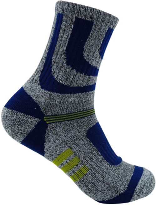 남녀공용 등산 스포츠 중목 장목 양말 흡한 쿠션 양말 4켤레, 4개, 02 네이비