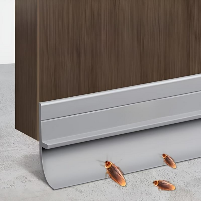 문틈 문하단 밀폐 방음 바람막이 틈새 차단 테이프 실리콘 틈막이 문풍지 6m 세트, 1세트