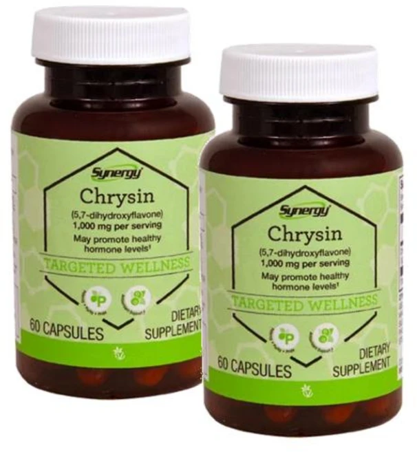 비타코스트 크리신 1000mg 퍼서빙(30일분) Vitacost Chrysin, 2개, 60정 - 쿠팡