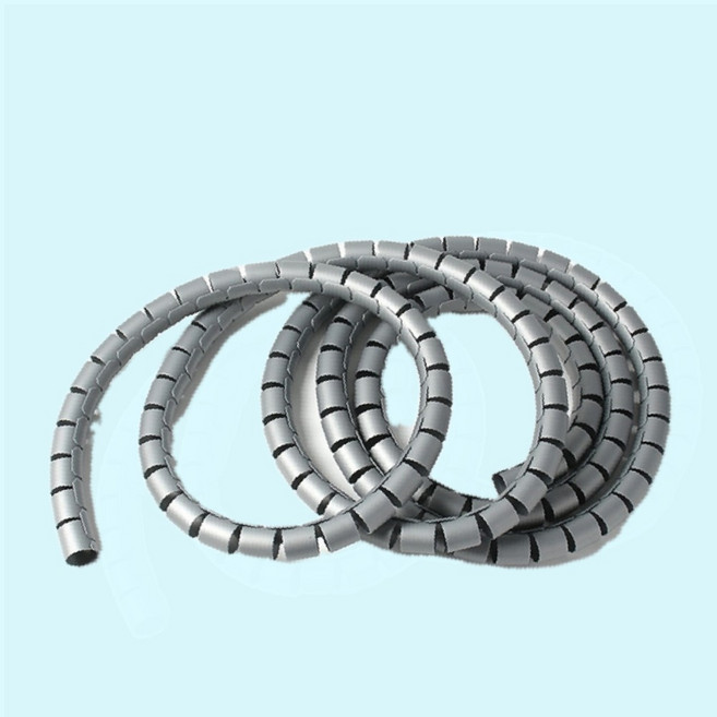 [에썸] 5M 스피드 전선정리 스네이크 커버(28MM) (그레이) 전선보관, 1개