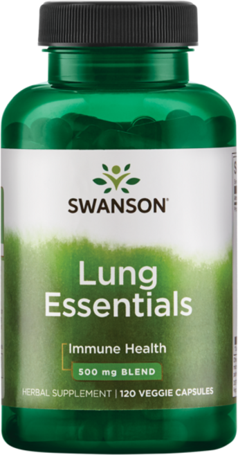 스완슨 렁 에센셜 500mg 블렌드 베지 캡슐, 120정, 1개