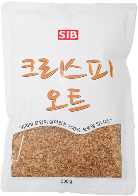 귀리 오트밀 단백질바 토핑 선인 크리스피 오트 500g, 1