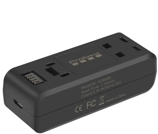 Insta360 ONE RS 배터리 베이스 충전기/모든 에디션용 1300mAh 얇은 360 R 액세서리, 02 1 SET Charger
