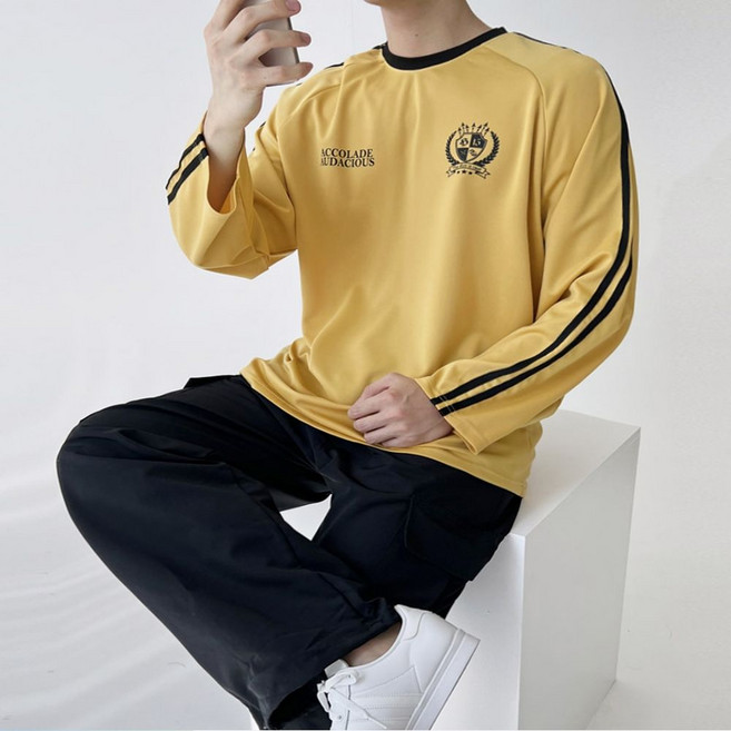 티셔츠 G711M 테잎 럭비 져지 스포티 풋볼 유니폼