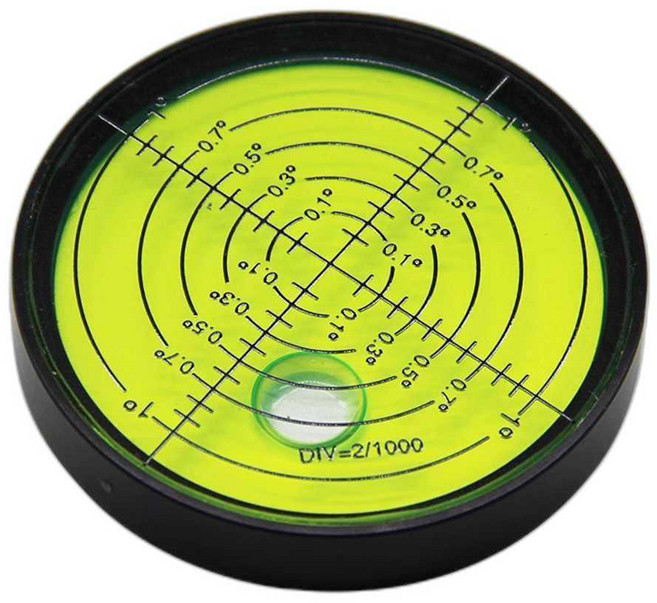 원형수평계 범용 금속 도구 수평기 레벨기 휴대용, 1개, 17. 60x10 실버 쉘 자석 녹색 물