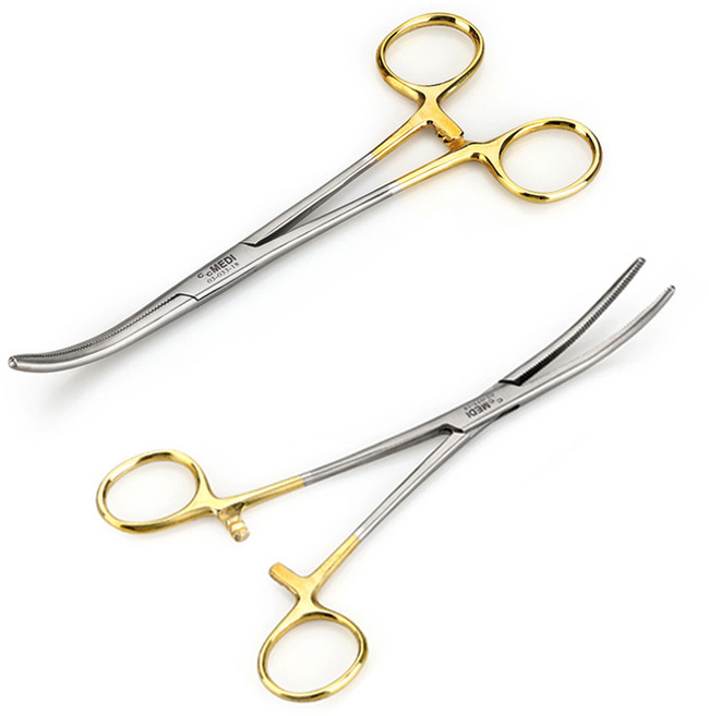 고급형 켈리 16cm 의료용 겸자 집게 모스키토 케리, 골드 켈리 16cm 곡, 1개, 고급형 켈리 16cm 곡 1623