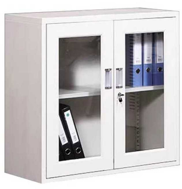 철제 캐비닛 유리 수납장 락커 A타입 책장 철재 920x850x390mm 사물함, 싱글 캐비닛, 0.8mm