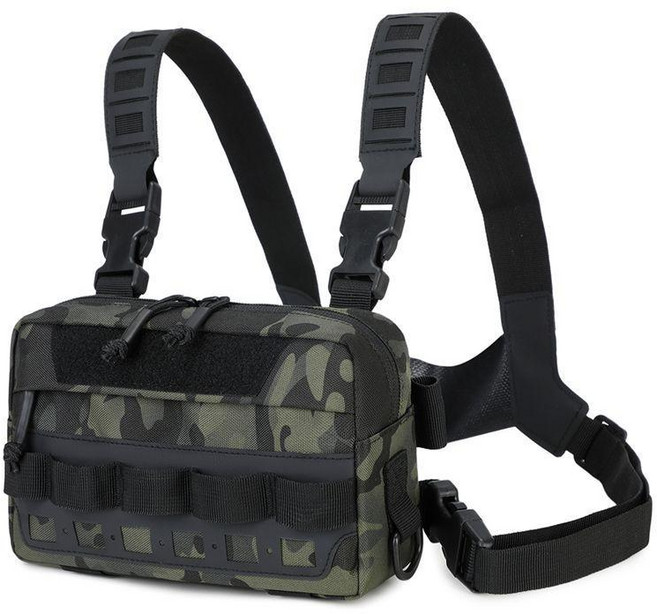 瑪薩威多功能男士斜挎包 運動機車包 摩托包 騎行包 戰術包, 墨綠