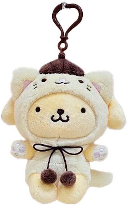 포치포치 산리오 인형 키링 고양이 가방고리 13cm 6종, 폼폼푸린, 1개