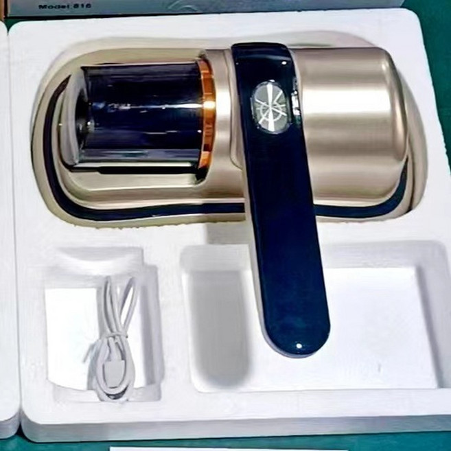 無線充電除蟎儀手持吸塵器, 黑金色, 噴漆