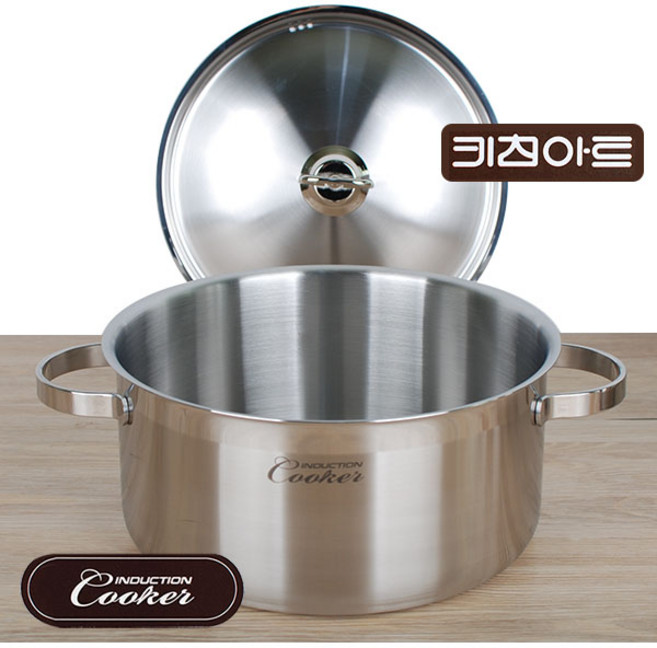 키친아트 인덕션 쿠커 스텐 양수냄비, 24cm, 1개