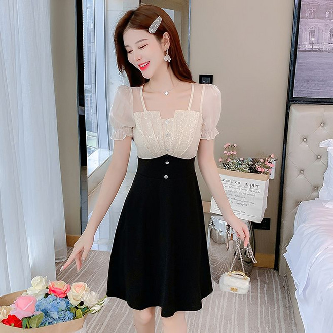 2025 여름 자수 하프 원피스 A