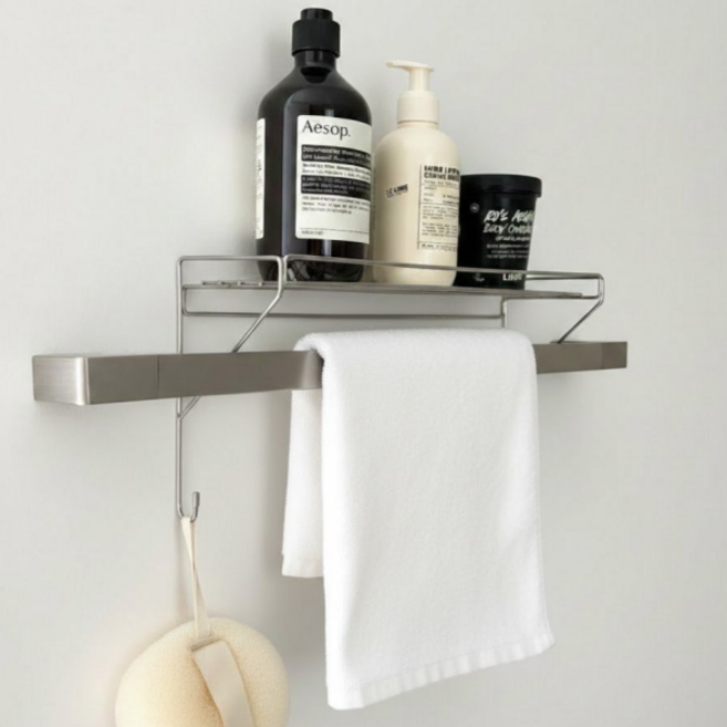 딜라이트홈 304스테인레스 서포트 수건걸이 욕실선반 주방선반, 1개, 단일