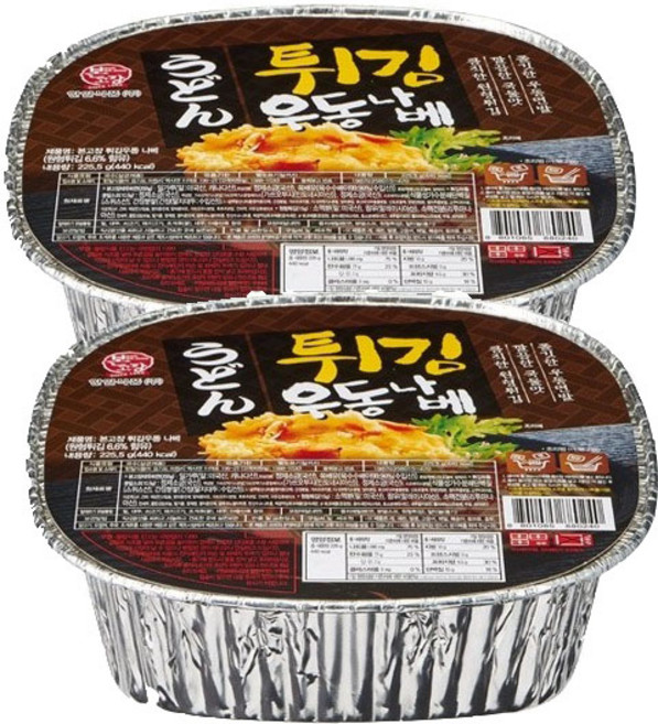 한일본고장 튀김우동 나베, 225.5g, 8개