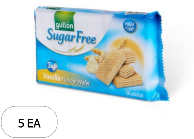 구욘 슈가프리 바닐라향 웨이퍼, 180g, 5개