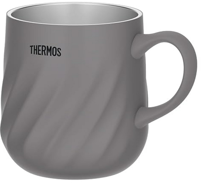 서모스 진공 단열 머그컵 350ml 다크 그레이 식세기 대응 보온 보냉 JTD-350 DGY, 1개, 1ml, 상세페이지 참조