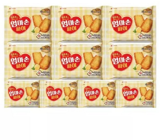 롯데웰푸드 엄마손 파이 254g 10개, 25.4g