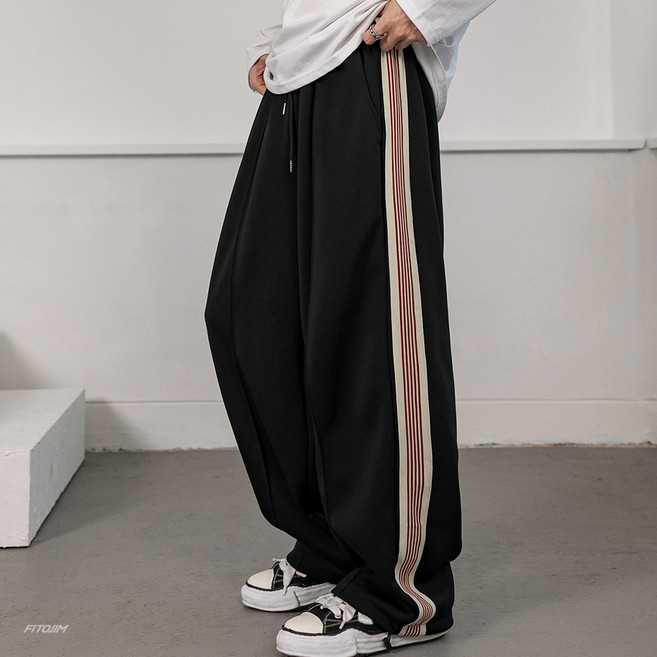 FITOJIM 남자 트레이닝바지 트랙 와이드팬츠 츄리닝 바지