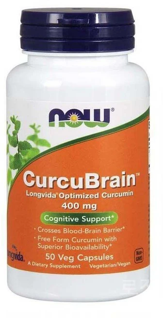 나우푸드 커큐브레인 롱비다 400mg 베지캡슐 50정 - 쿠팡