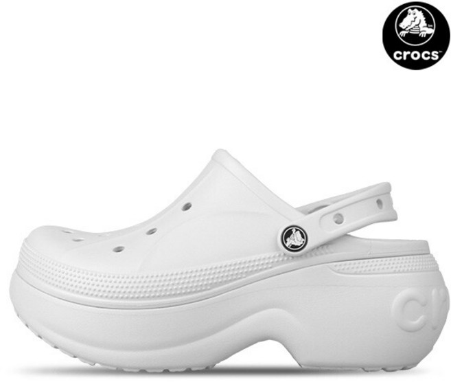 크록스 벨라 클로그 여성 통굽 키높이 슬리퍼 샌들 210062-100