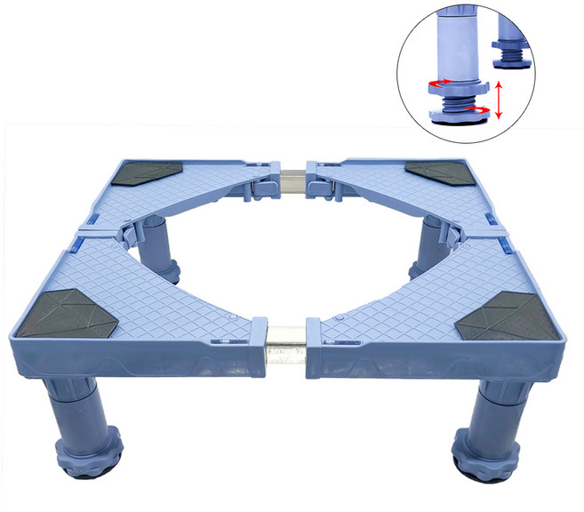 모칸도 당일발송 세탁기 받침대 MKDT-108 (이동받침대 냉장고 건조기 다용도 받침대 크기조절 가전제품 고정 균형맞춤), 1개