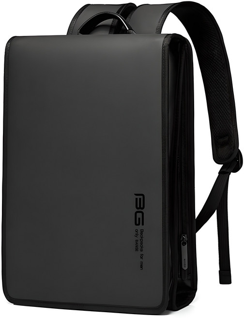 BANGE 남자 직징인 슬림 백팩 모던 스퀘어 학생 여행용 비지니스 출퇴근가방