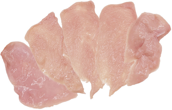 [컴닭] 냉장 국내산 닭고기 슬라이스 닭가슴살 10kg ( 1kg 개별포장), 10개