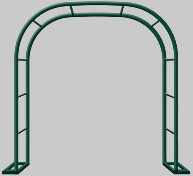 식물지주대 아치형 마당 정원 스탠드 포도나무 덩굴, 폭 2.8m 높이 2.5m 40cm