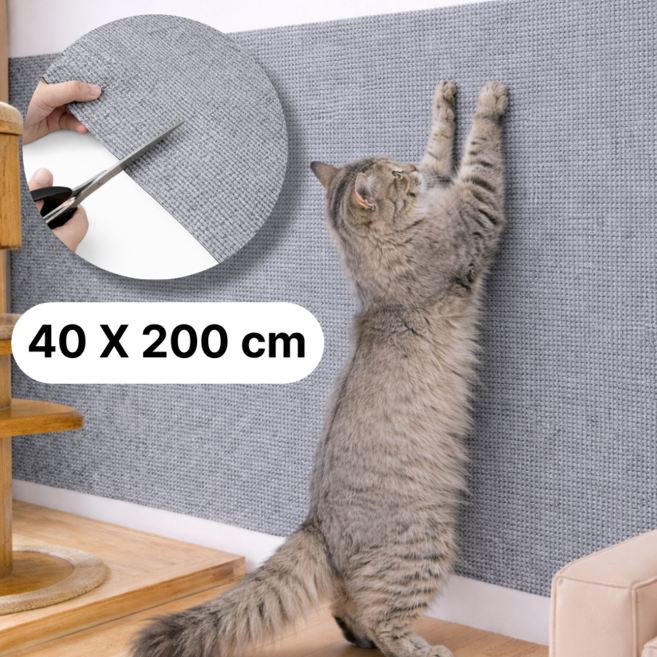 리소움 부착식 잘라쓰는 고양이 스크래쳐, 라이트그레이, 1개