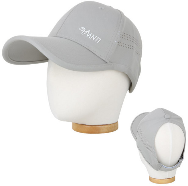 베이직엠 여성 여름모자 볼캡 뒷트임 포니테일 옆면 메쉬