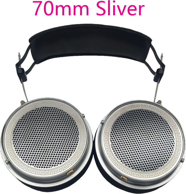 최초의 Aurras 무선 블루투스 수제 70mm 스피커 구동 헤드폰 쉘 Diy 서브 우퍼 스테레오 스포츠 컴퓨터, 70MM-3.5mm-Sliver, 1개