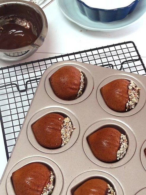 마츠나카틀 밤틀 마롱 휘낭시에틀 조개모양 마들렌틀 홈베이킹도구, 6연속 밤 틀 15리터 이상의 오븐에 권장