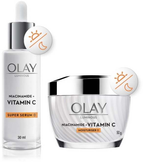 올레이 루미너스 세럼 크림 세트 NIACINAMIDE VITAMIN C, 1개, 80g