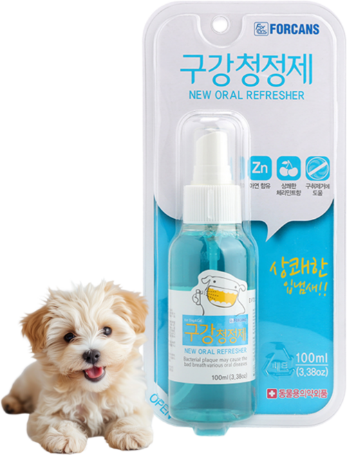 포켄스 강아지 뿌리는 구강청결제, 1개, 100ml