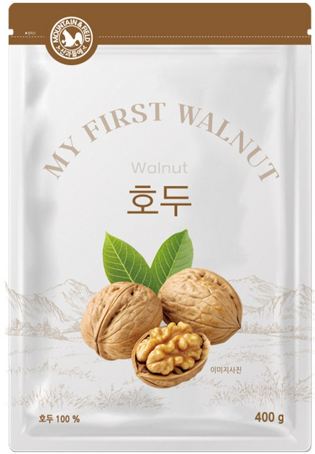 산과들에 25년산 반태 호두 400g 견과류, 2개