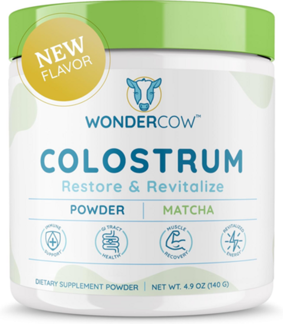 원더카우 WONDERCOW 소초유 2000mg 단백질 1g 말차맛 분말 140g, 성인남녀공용, 1개