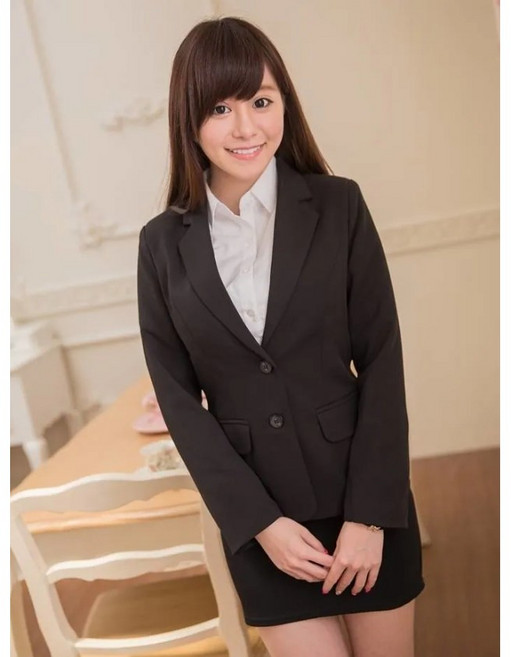 小個子女西裝外套上班族學生 (雙釦子) 大尺碼S~7XL